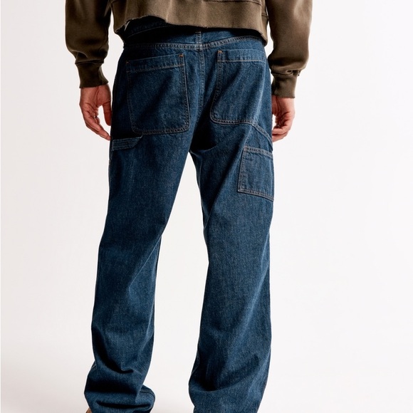 Men’s A&F Baggy Workwear Jeans - Picture 5 of 12